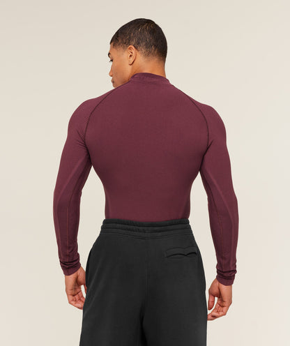 Gymshark Physique Long Sleeve T-Shirt Gs Impact Burgundy