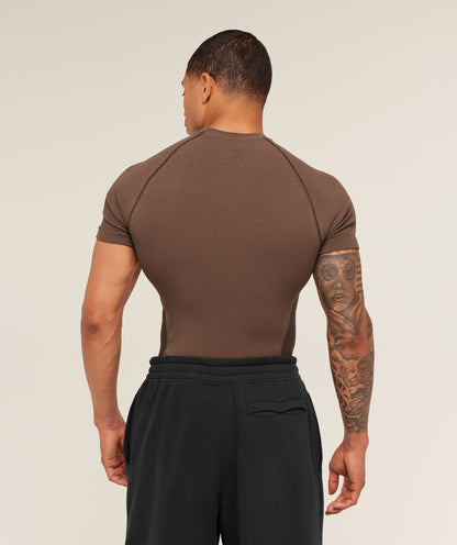 Gymshark Physique T-Shirt Soft Brown