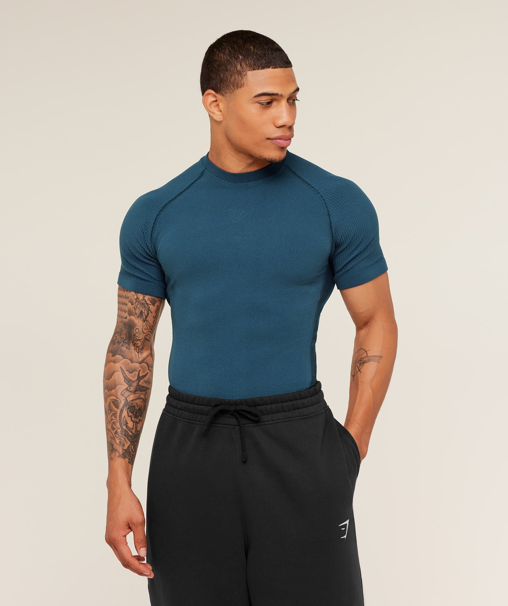 Gymshark Physique T-Shirt Gs Stealth Blue