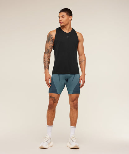 Gymshark Seamless Running Half Tight Stealth Blue
