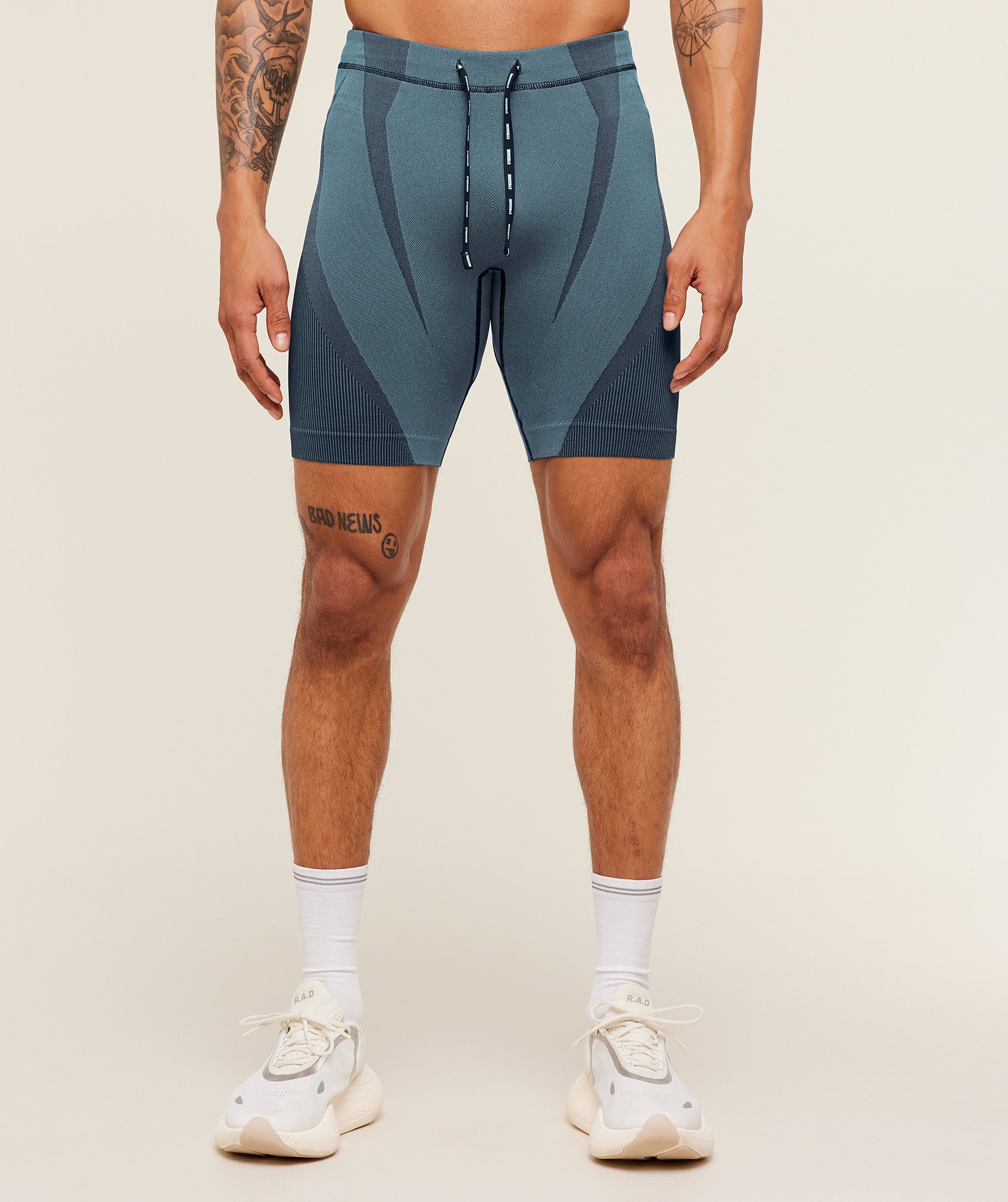 Gymshark Seamless Running Half Tight Stealth Blue