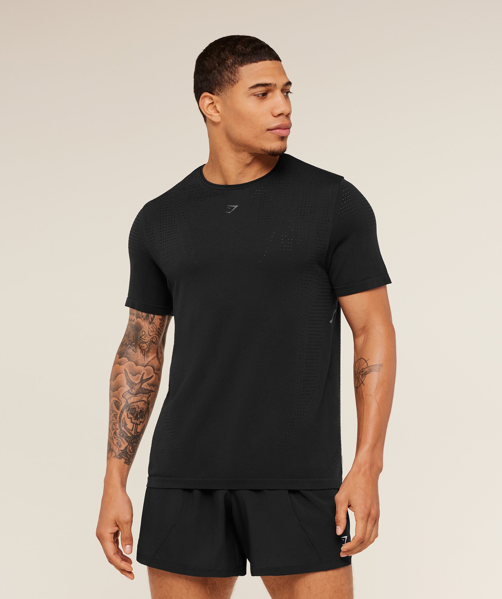 Gymshark Seamless Running T-Shirt Gs Black