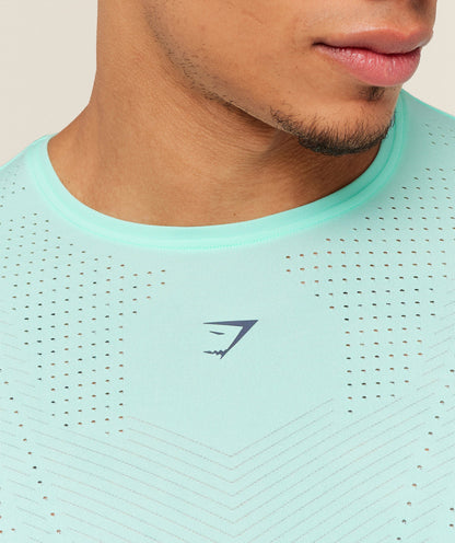 Gymshark Seamless Running T-Shirt Pop Turquoise