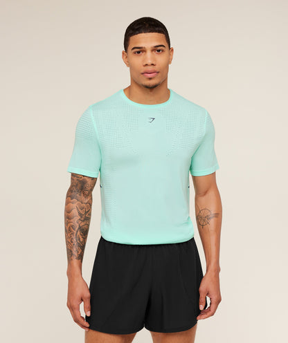 Gymshark Seamless Running T-Shirt Pop Turquoise