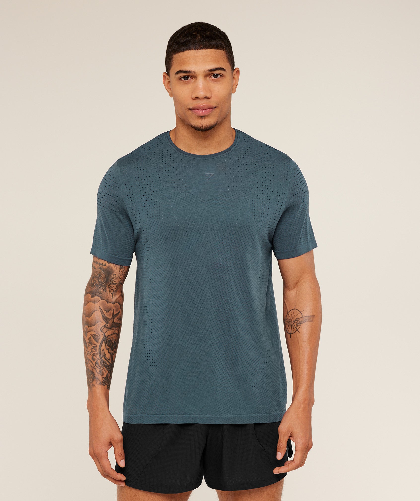 Gymshark Seamless Running T-Shirt Gs Stealth Blue