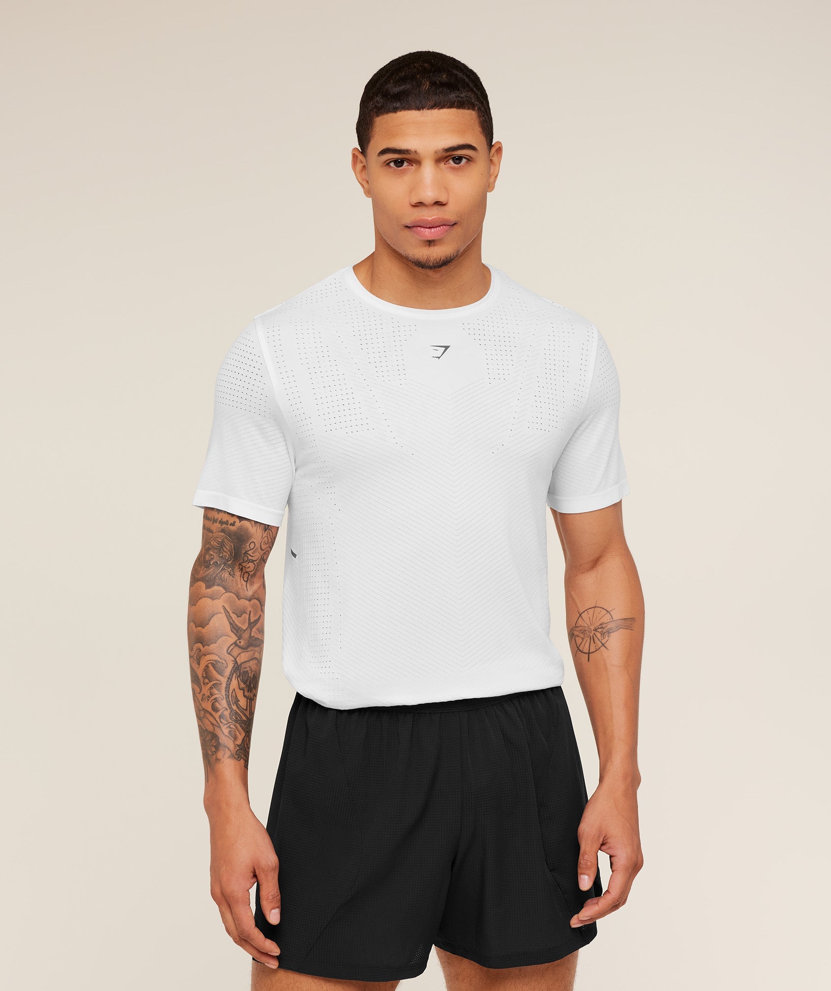 Gymshark Seamless Running T-Shirt Gs White