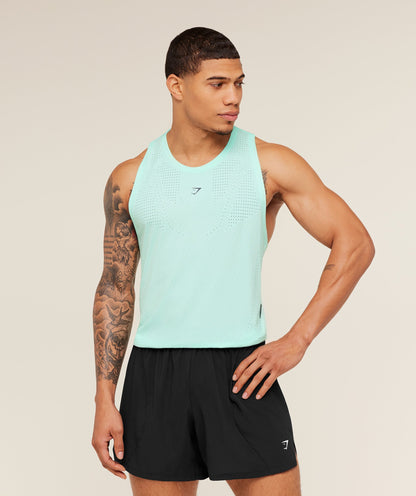 Gymshark Seamless Running Tank Pop Turquoise