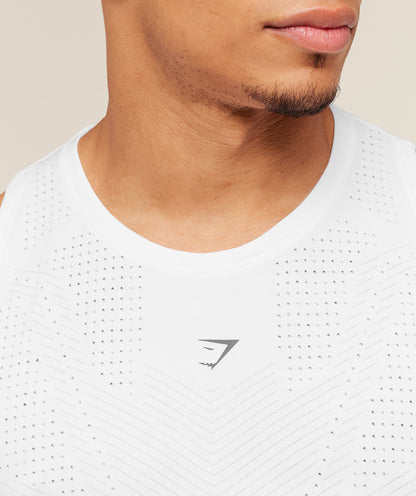 Gymshark Seamless Running Tank Gs White