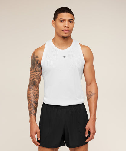 Gymshark Seamless Running Tank Gs White