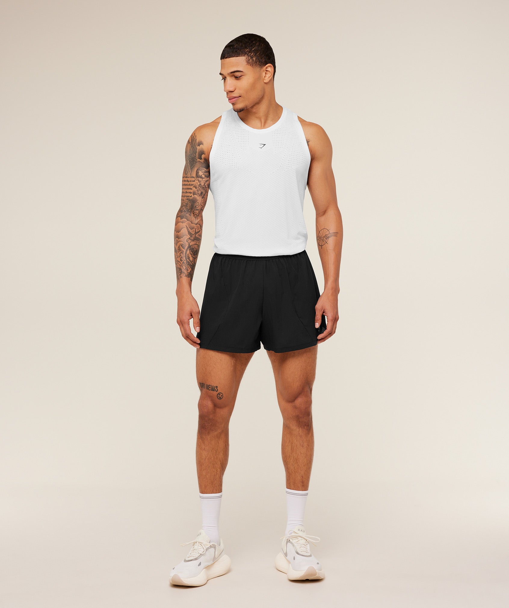 Gymshark Seamless Running Tank Gs White