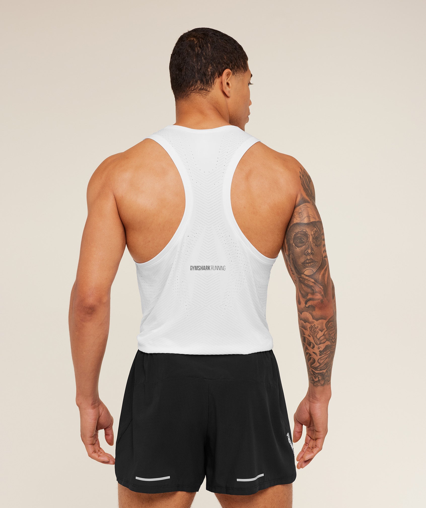 Gymshark Seamless Running Tank Gs White