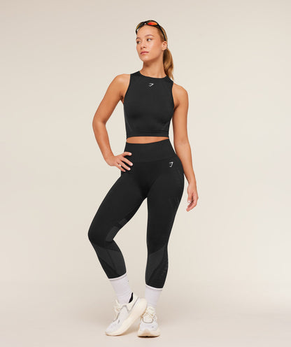 Women's Gymshark Running Seamless Leggings Gs Black