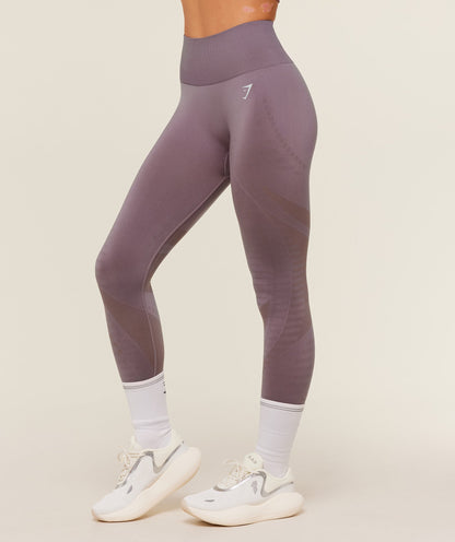 Women's Gymshark Running Seamless Leggings Dusk Purple