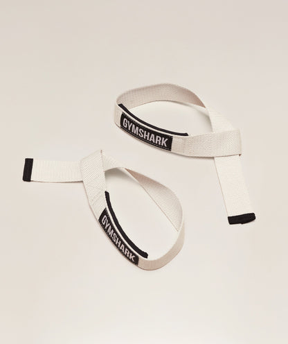 Gymshark Lifting Straps Oat White