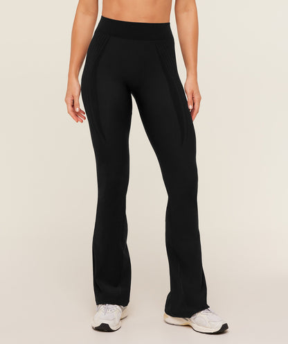 Women's Gymshark Luxe Flared Leggings Gs Black