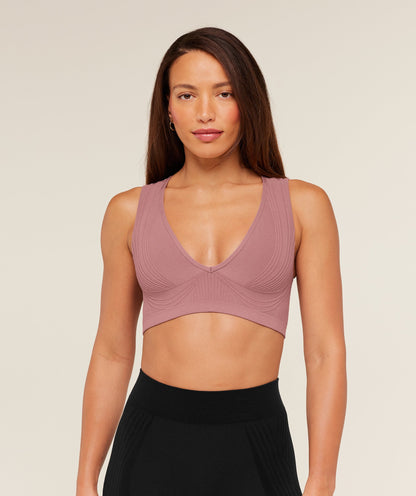 Women's Gymshark Luxe Light Support Sports Bra Calm Pink