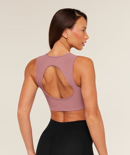 Women's Gymshark Luxe Light Support Sports Bra Calm Pink