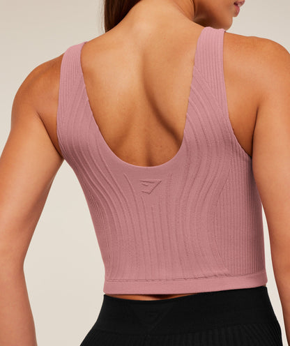 Women's Gymshark Luxe Tank Calm Pink