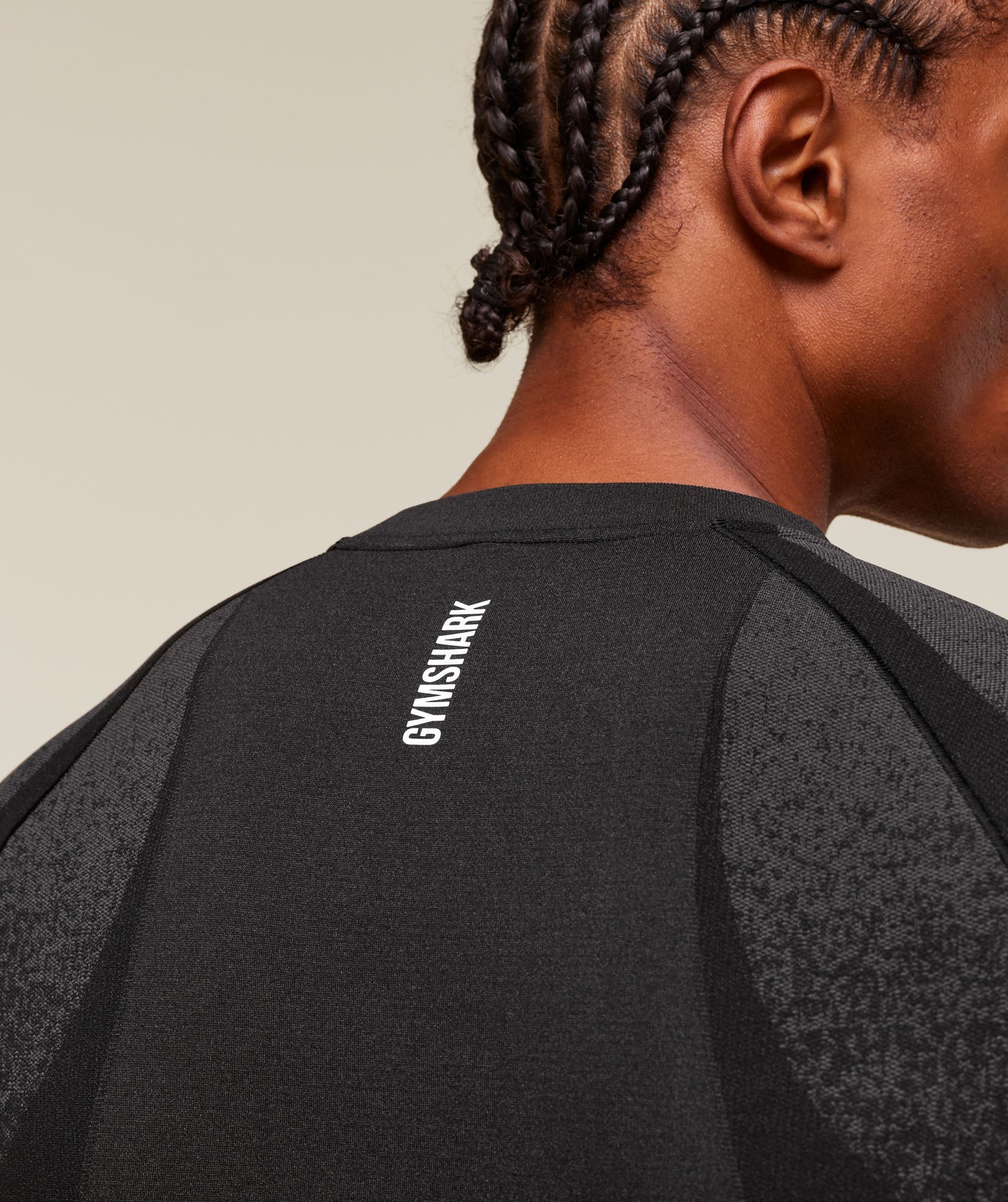 Gymshark Shadow Seamless Long Sleeve T-Shirt Black