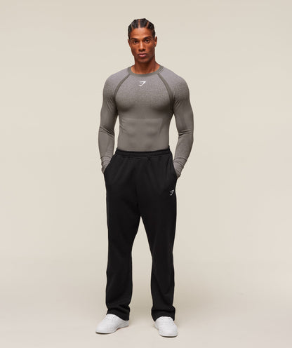 Gymshark Shadow Seamless Long Sleeve T-Shirt Meteor Grey