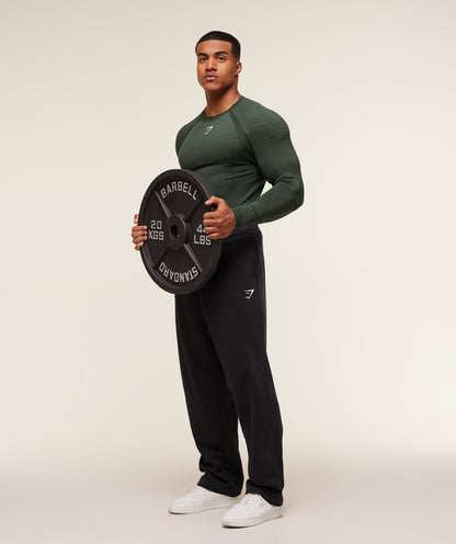 Gymshark Shadow Seamless Long Sleeve T-Shirt Trail Green