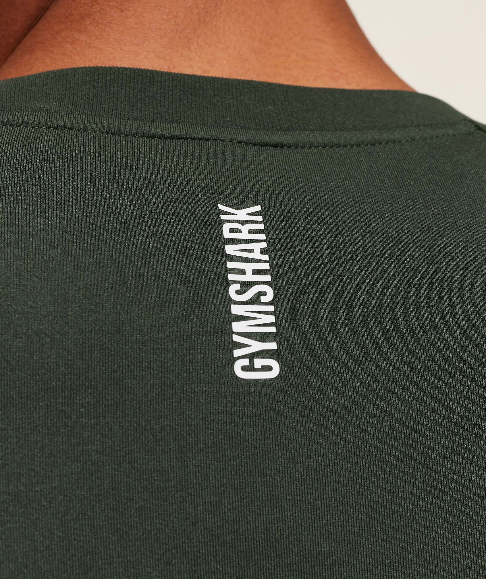 Gymshark Shadow Seamless Long Sleeve T-Shirt Trail Green