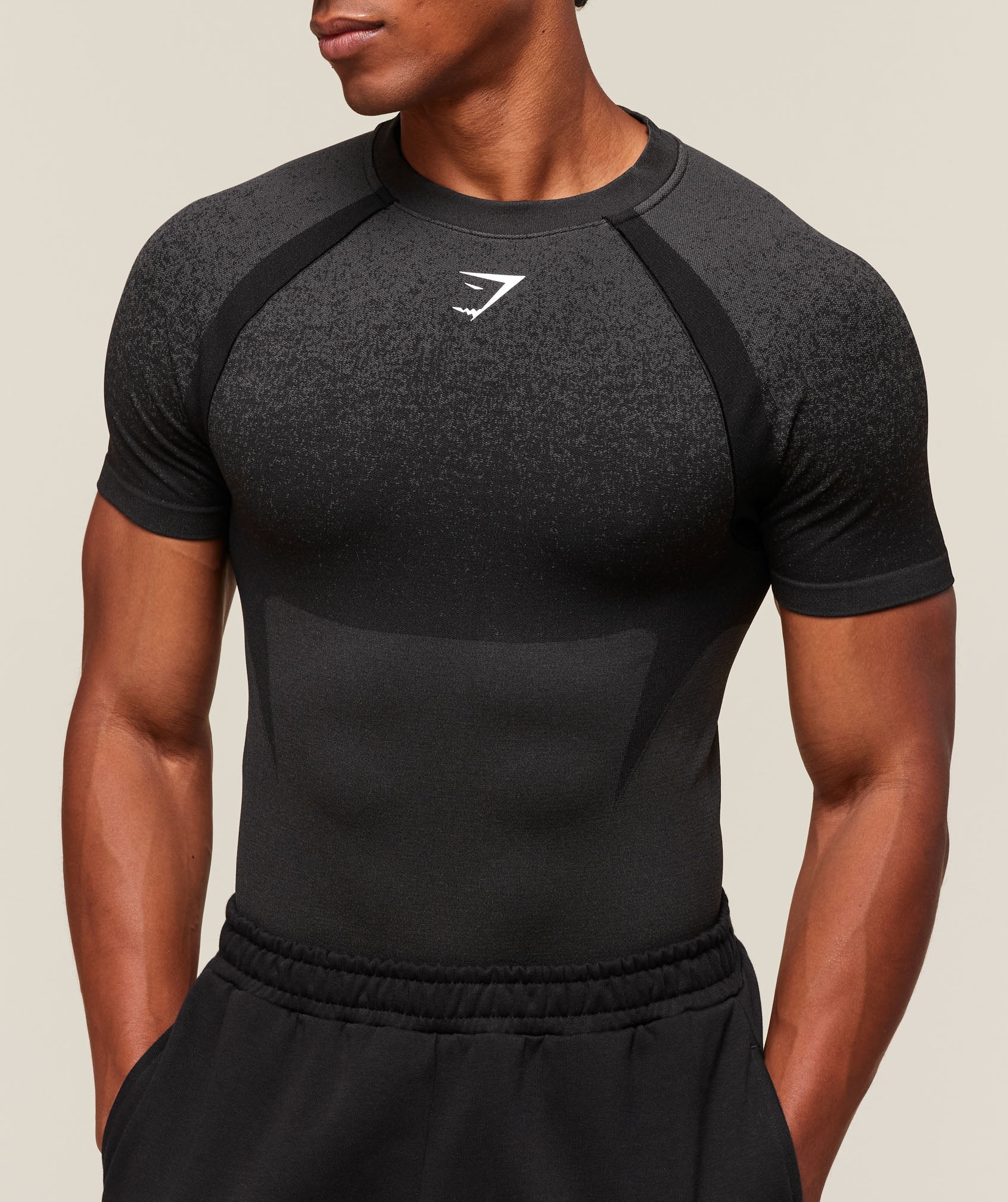 Gymshark Shadow Seamless T Shirt Black