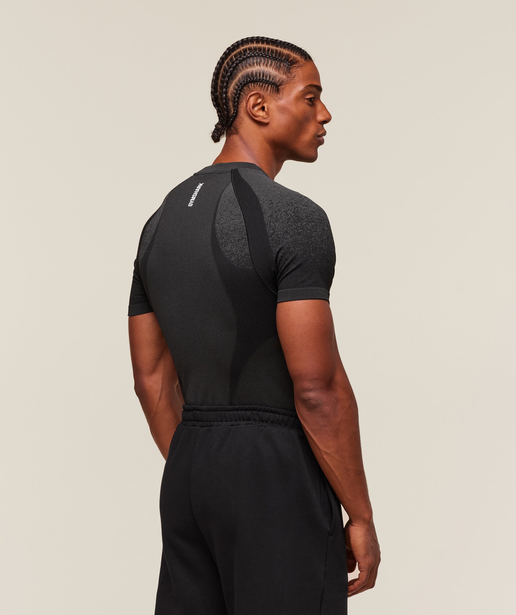 Gymshark Shadow Seamless T Shirt Black