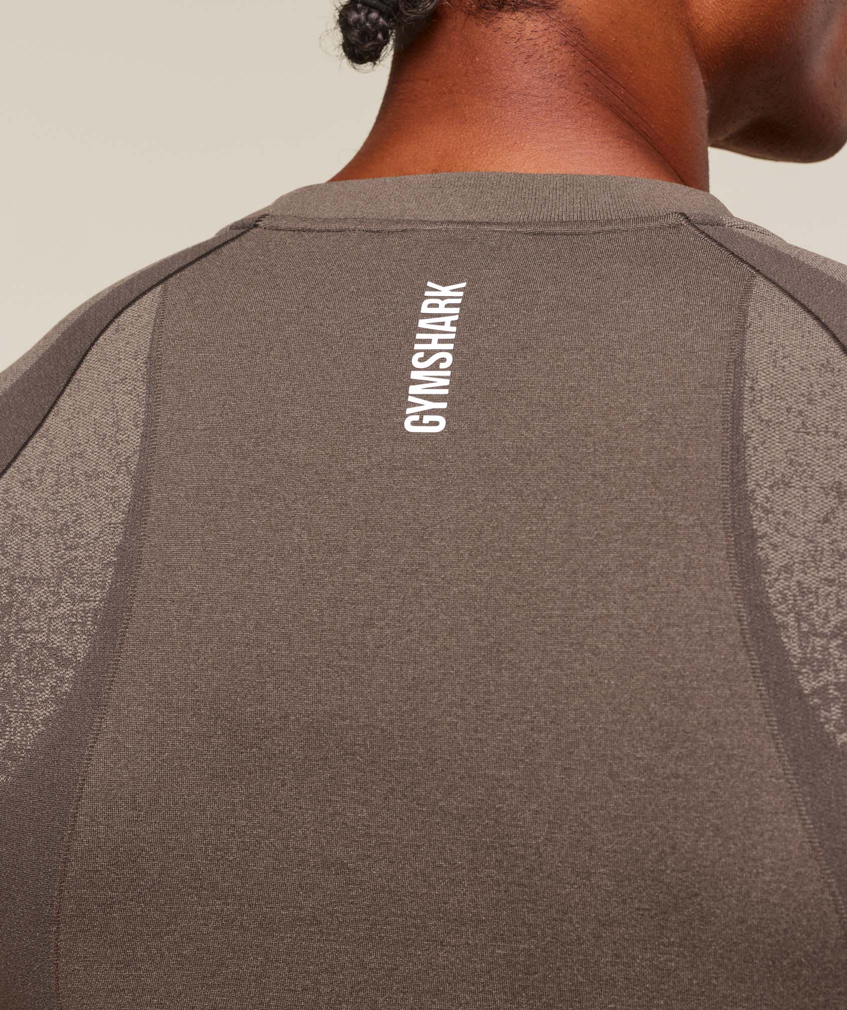 Gymshark Shadow Seamless T Shirt Camo Brown