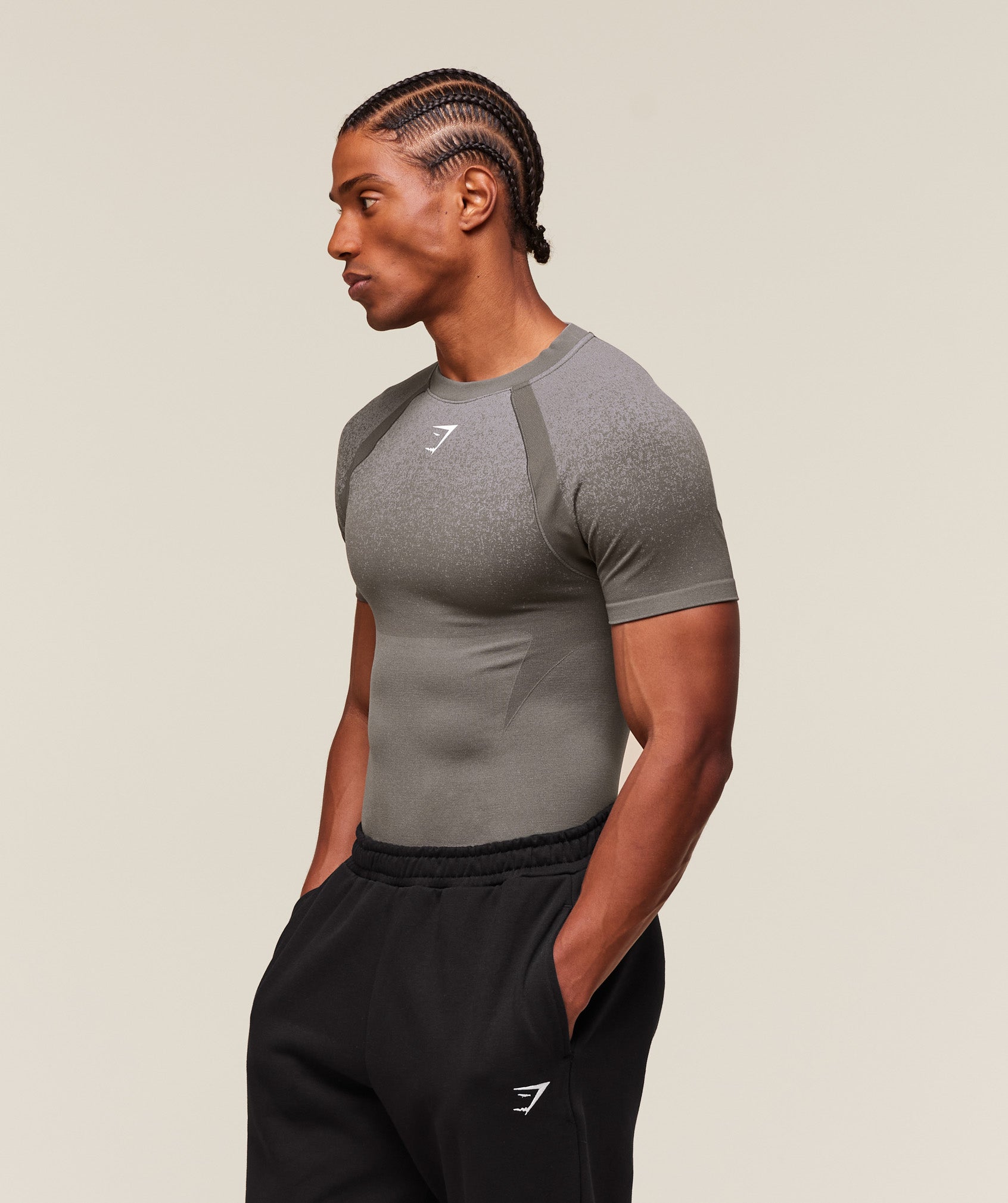 Gymshark Shadow Seamless T Shirt Meteor Grey