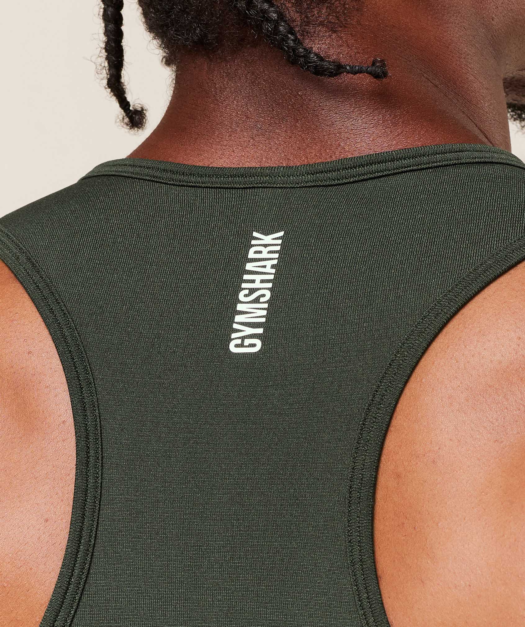 Gymshark Shadow Seamless Stringer Trail Green
