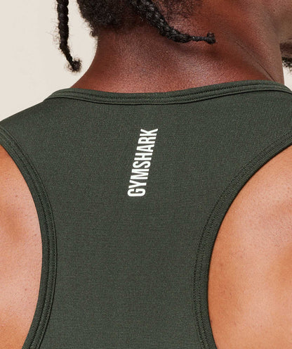 Gymshark Shadow Seamless Stringer Trail Green