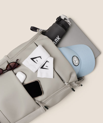 Gymshark Sleek Backpack Mushroom Grey