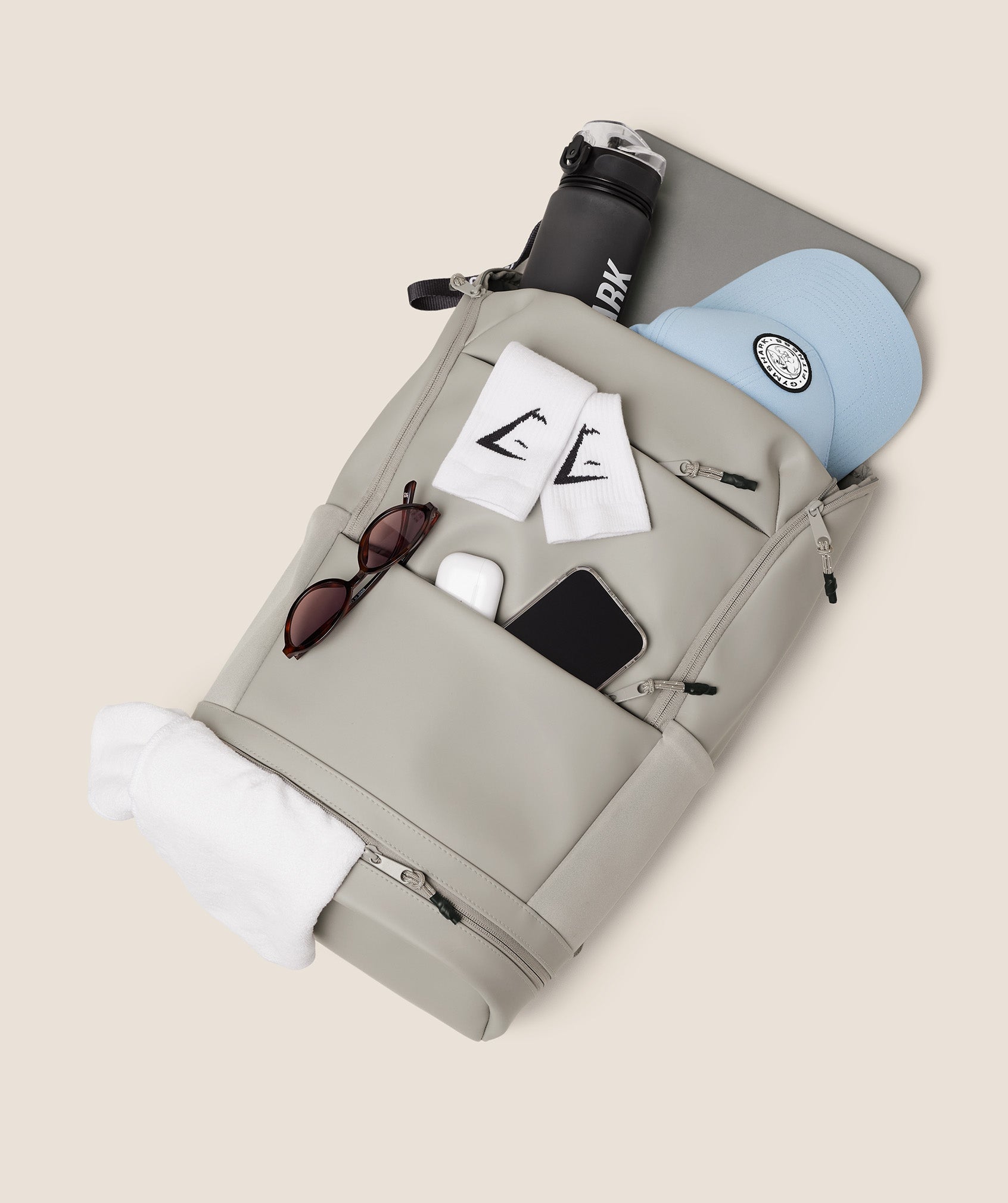 Gymshark Sleek Backpack Mushroom Grey