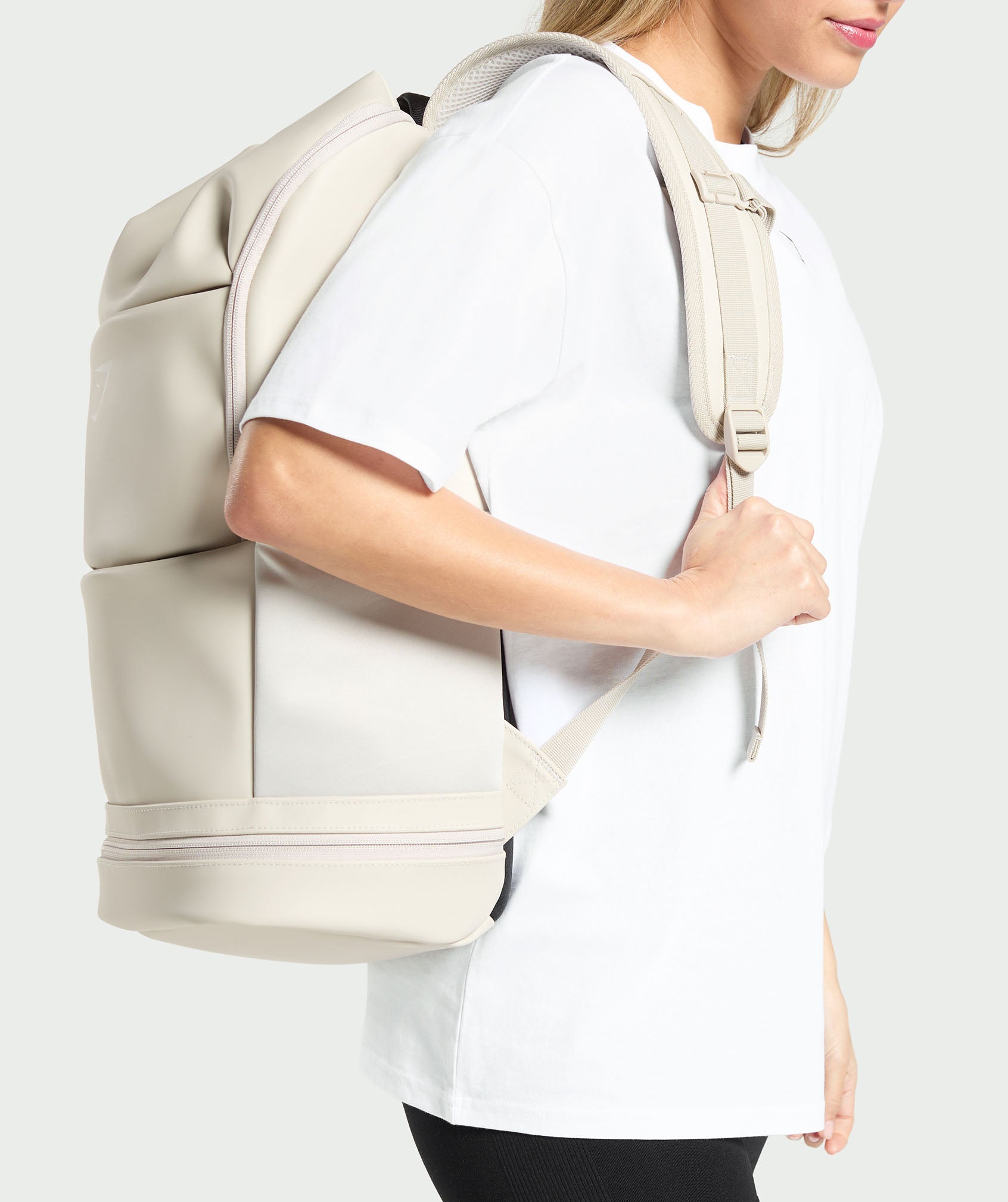 Women's Gymshark Sleek Backpack Pebble Grey