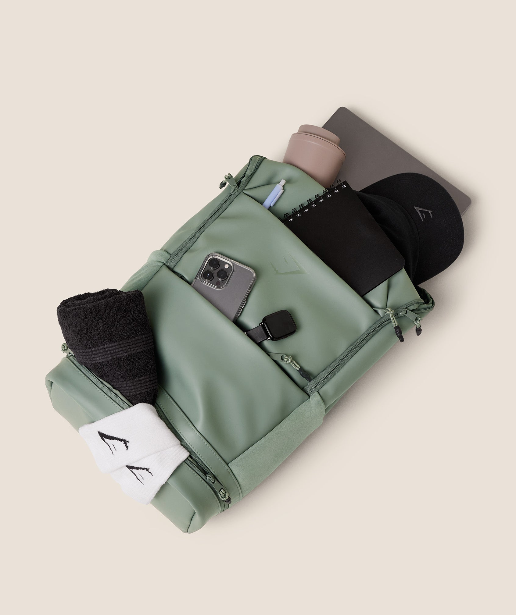 Women's Gymshark Sleek Backpack Unit Green