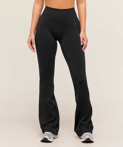 Women's Gymshark Soft Sculpt Flared Leggings Black