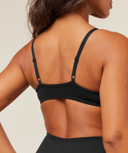 Women's Gymshark Soft Sculpt V-Neck Sports Bra Black