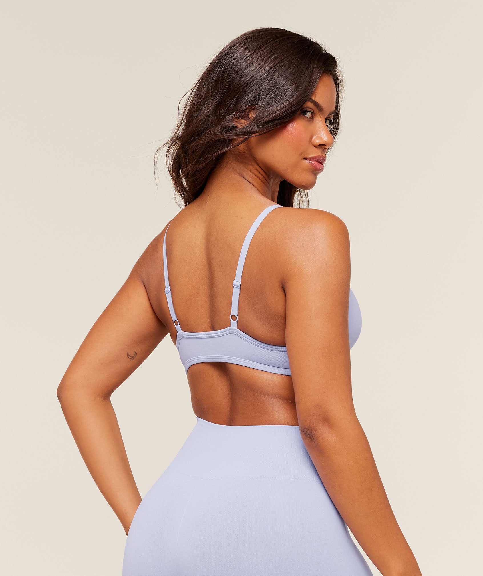 Women's Gymshark Soft Sculpt V-Neck Sports Bra Peri Blue