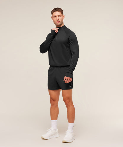 Gymshark Running 1/4 Zip Black