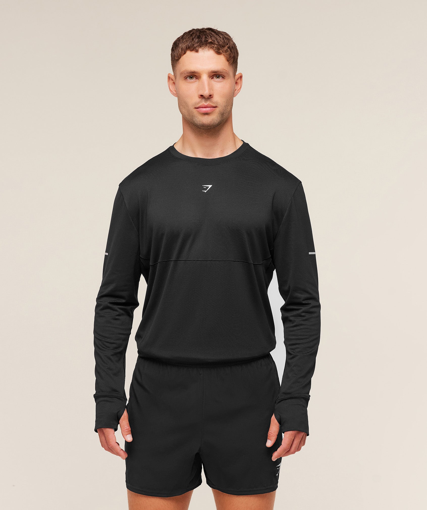 Gymshark Running Long Sleeve T-Shirt Black