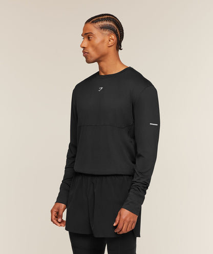 Gymshark Running Long Sleeve T-Shirt Black