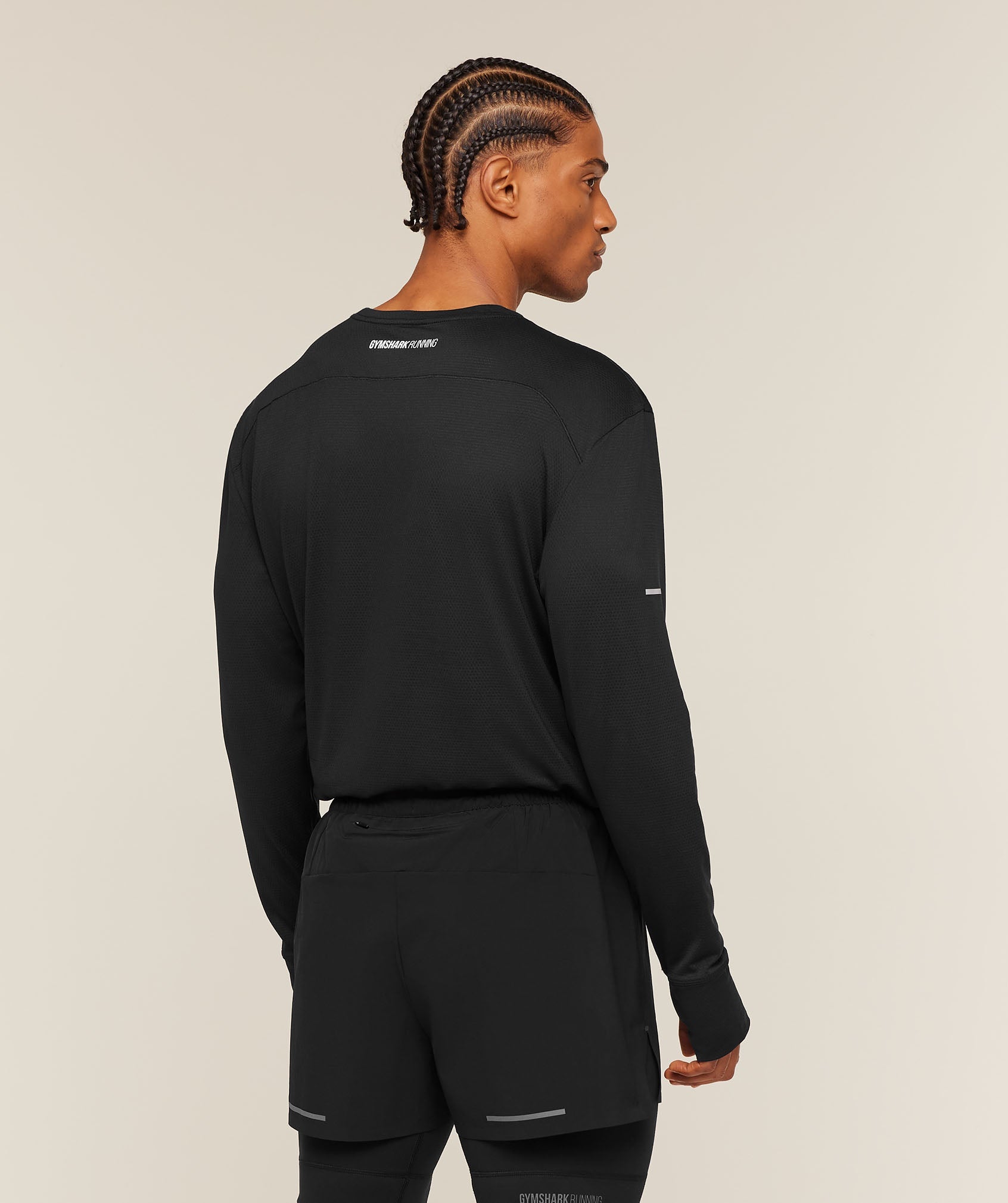Gymshark Running Long Sleeve T-Shirt Black
