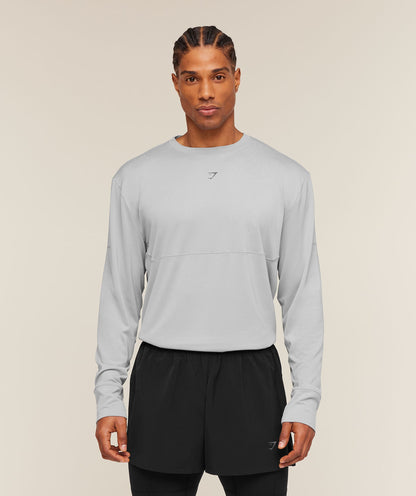 Gymshark Running Long Sleeve T-Shirt Stratus Grey