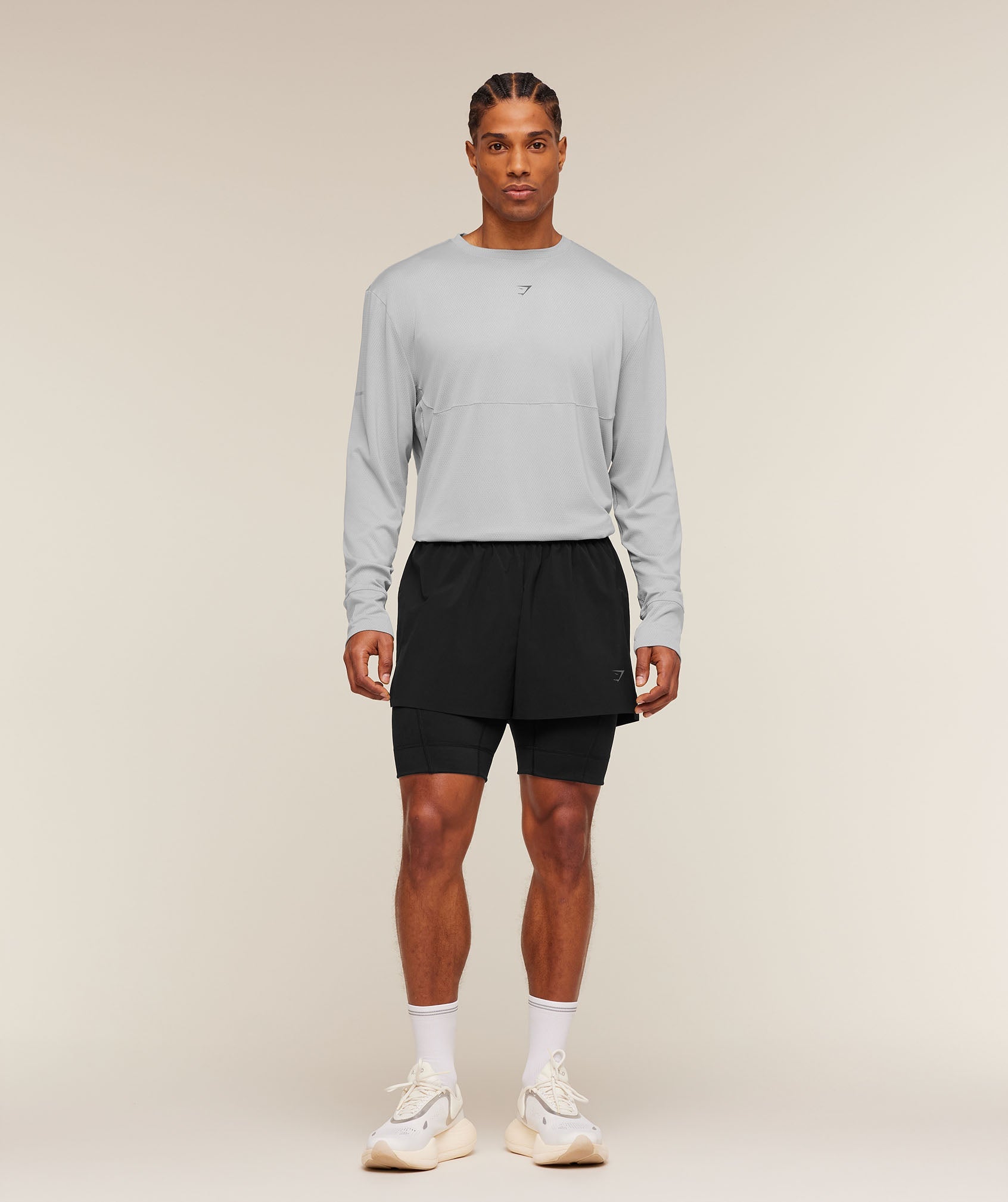 Gymshark Running Long Sleeve T-Shirt Stratus Grey
