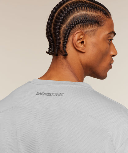 Gymshark Running Long Sleeve T-Shirt Stratus Grey