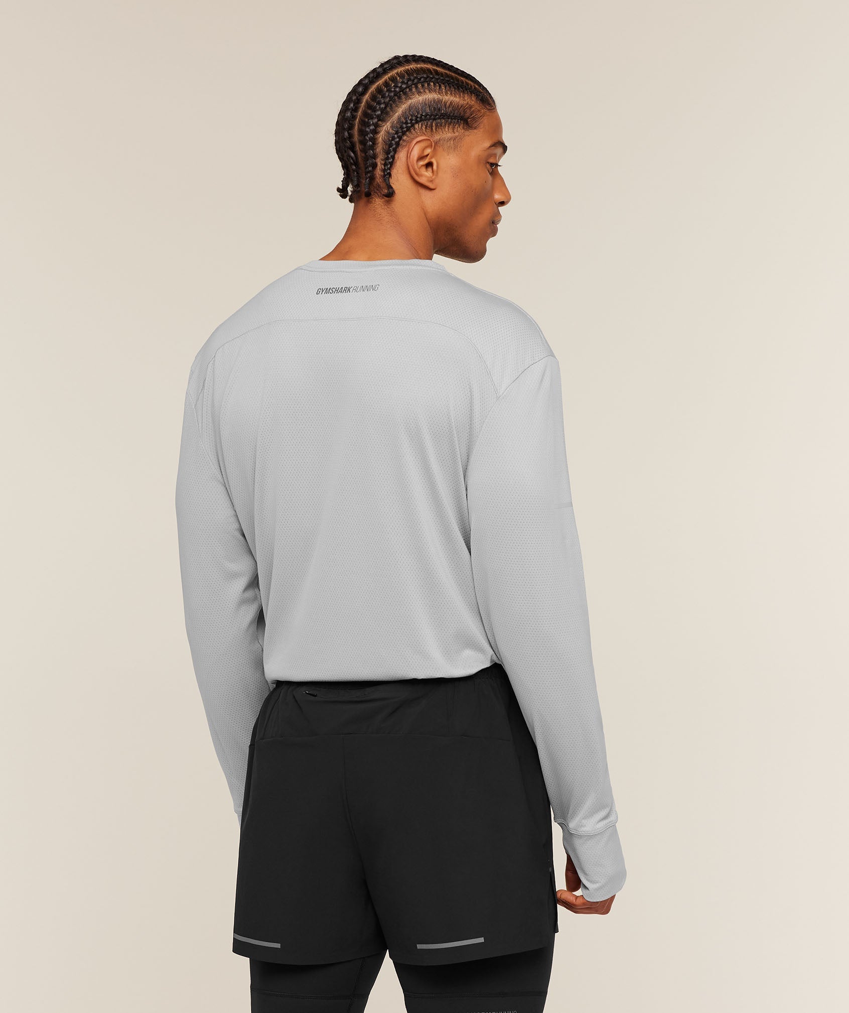 Gymshark Running Long Sleeve T-Shirt Stratus Grey
