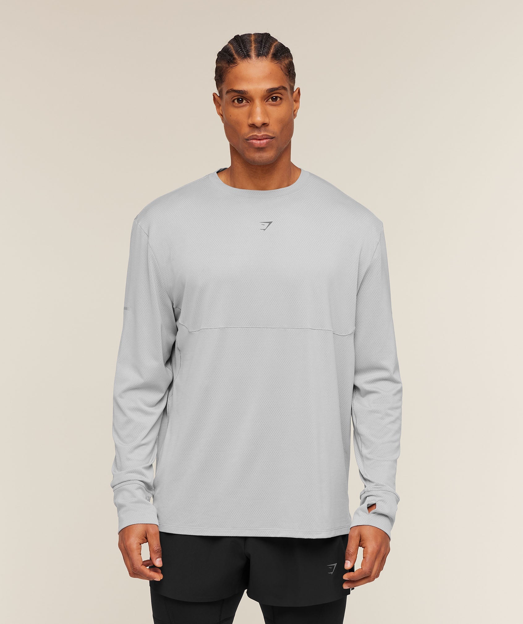 Gymshark Running Long Sleeve T-Shirt Stratus Grey