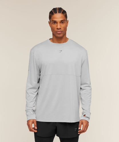 Gymshark Running Long Sleeve T-Shirt Stratus Grey