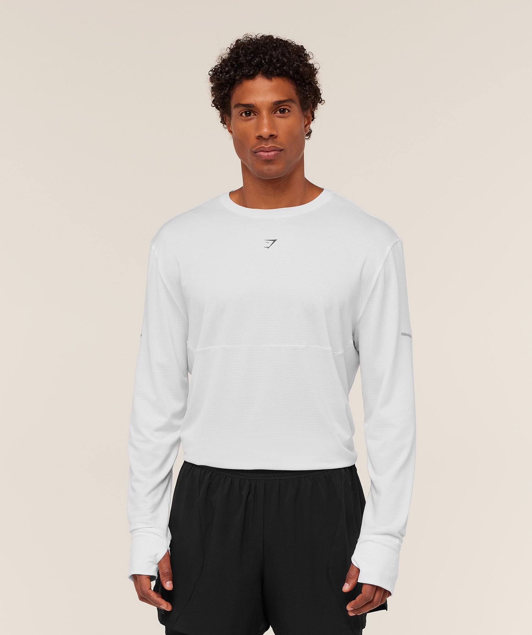 Gymshark Running Long Sleeve T-Shirt White